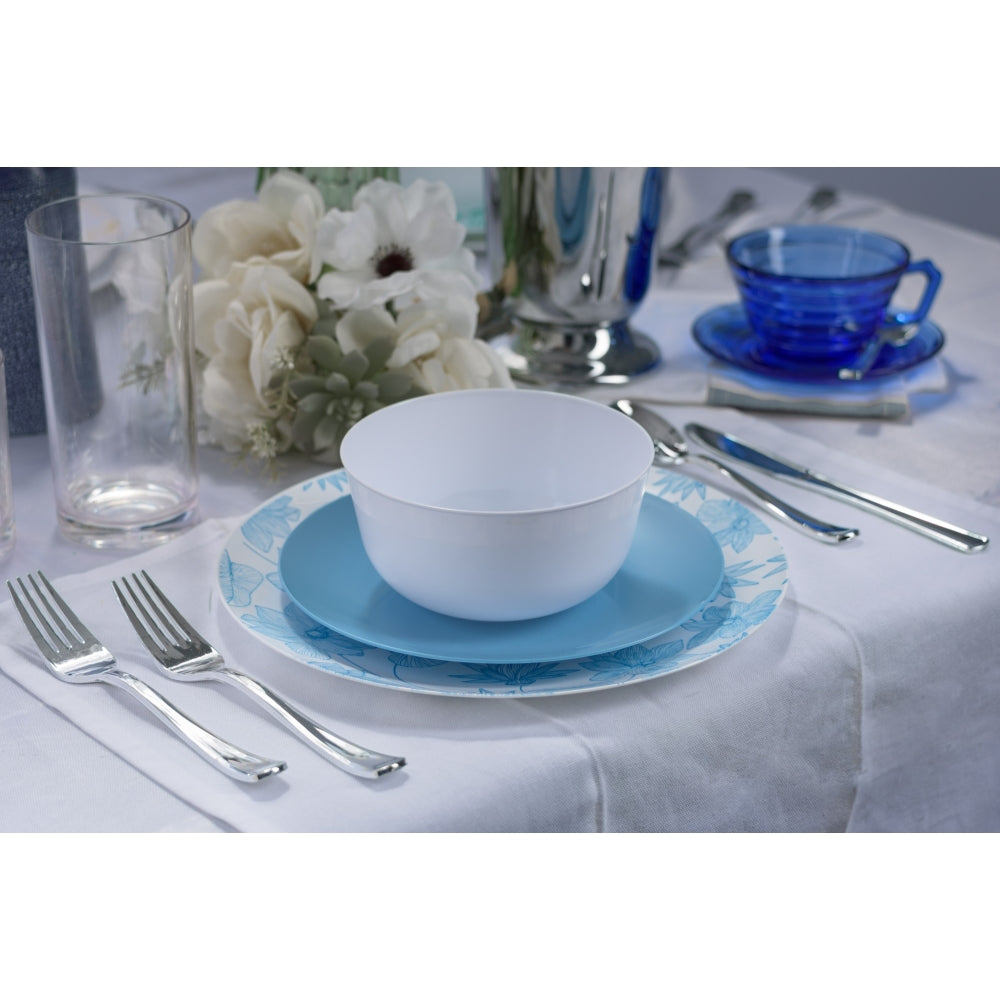 Case of 12 - 8" Bella Design Plastic Plates (10)