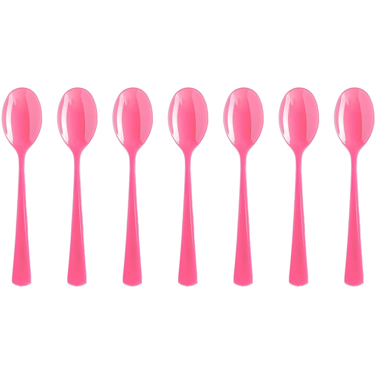 Heavy Duty Cerise Plastic Spoons - 50 Ct.