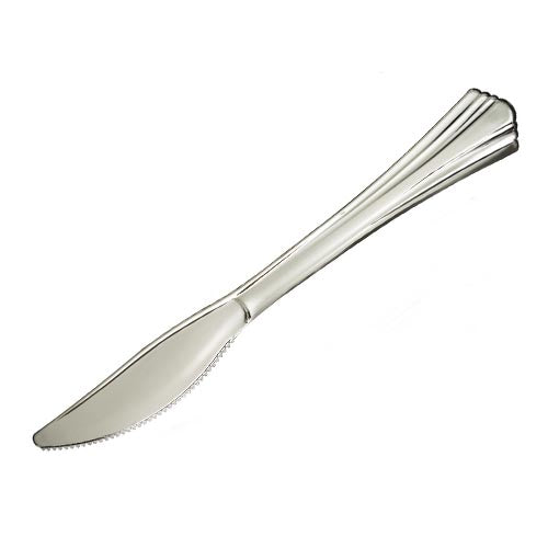 Reflective Silver Plastic Knives - 20 ct. (480)