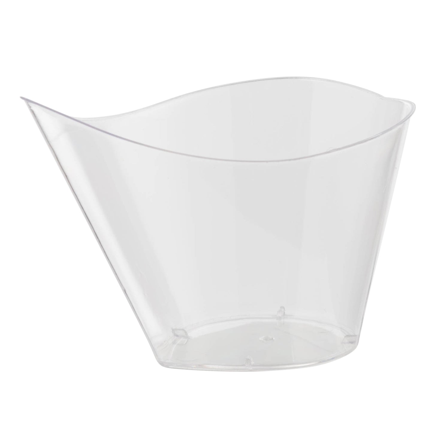 Case of 24 - Clear Sauce Boat Miniature - 12 ct.