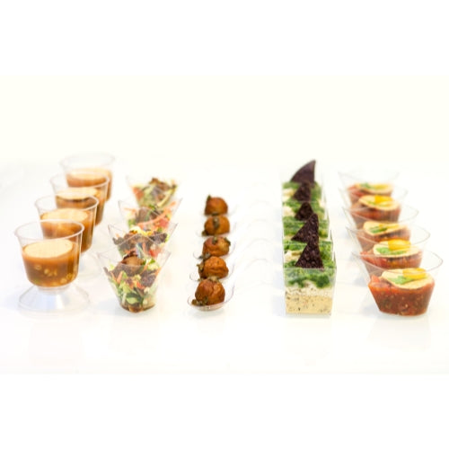 4.35 Oz. Clear Sauce Boat Miniatures - 12 Ct.