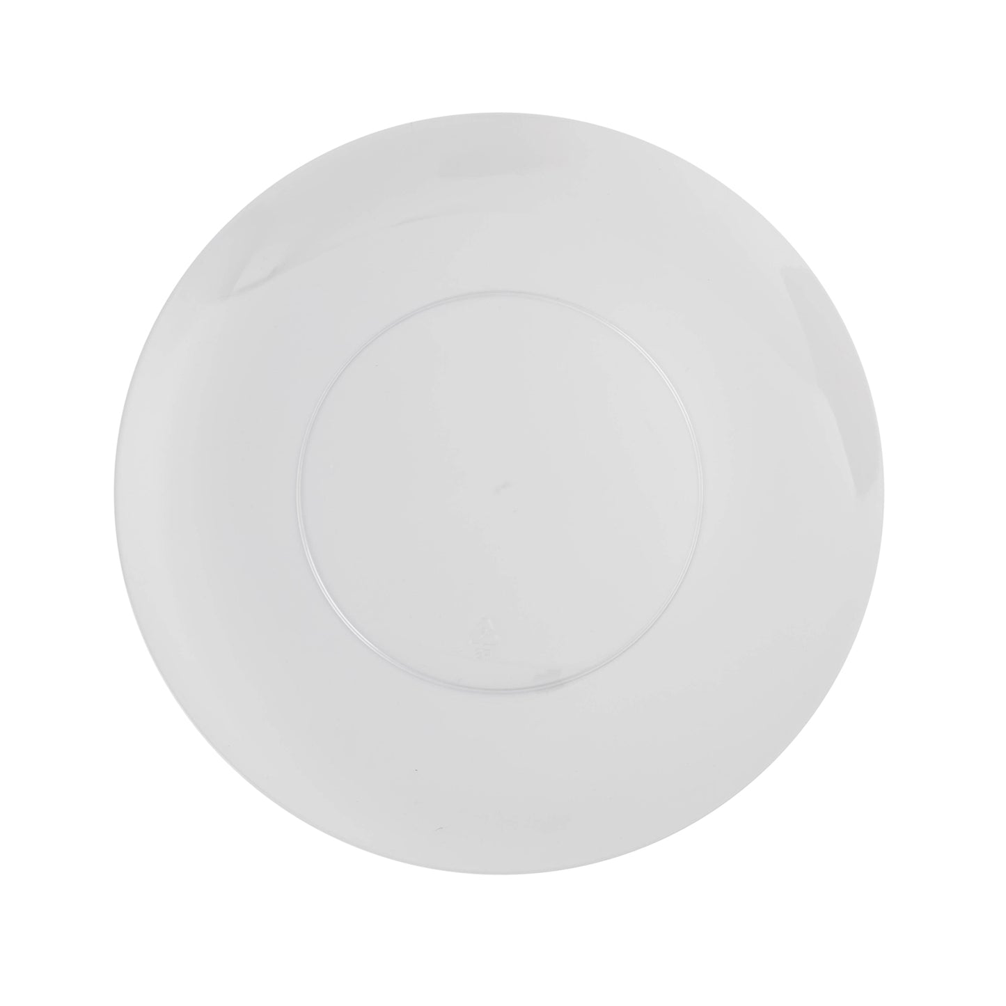 Case of 12 - 8" Trend Glass look Plastic Plates (10)