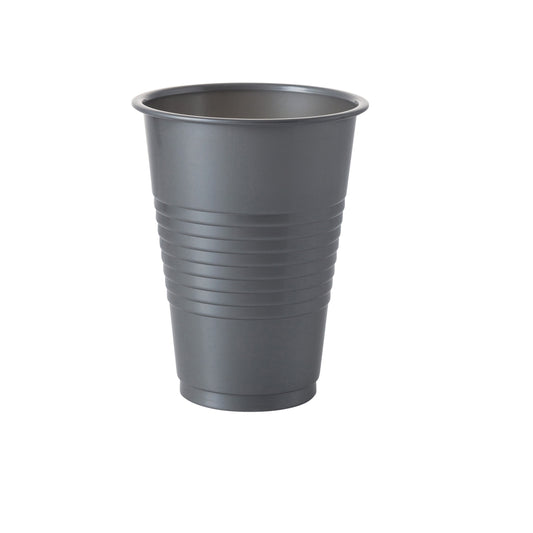 Case of 36 - 12 oz. Plastic Cups 16 ct. - Silver