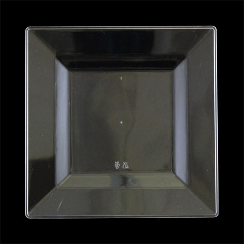 9.5 In. Clear Square Plates - 10 Ct.