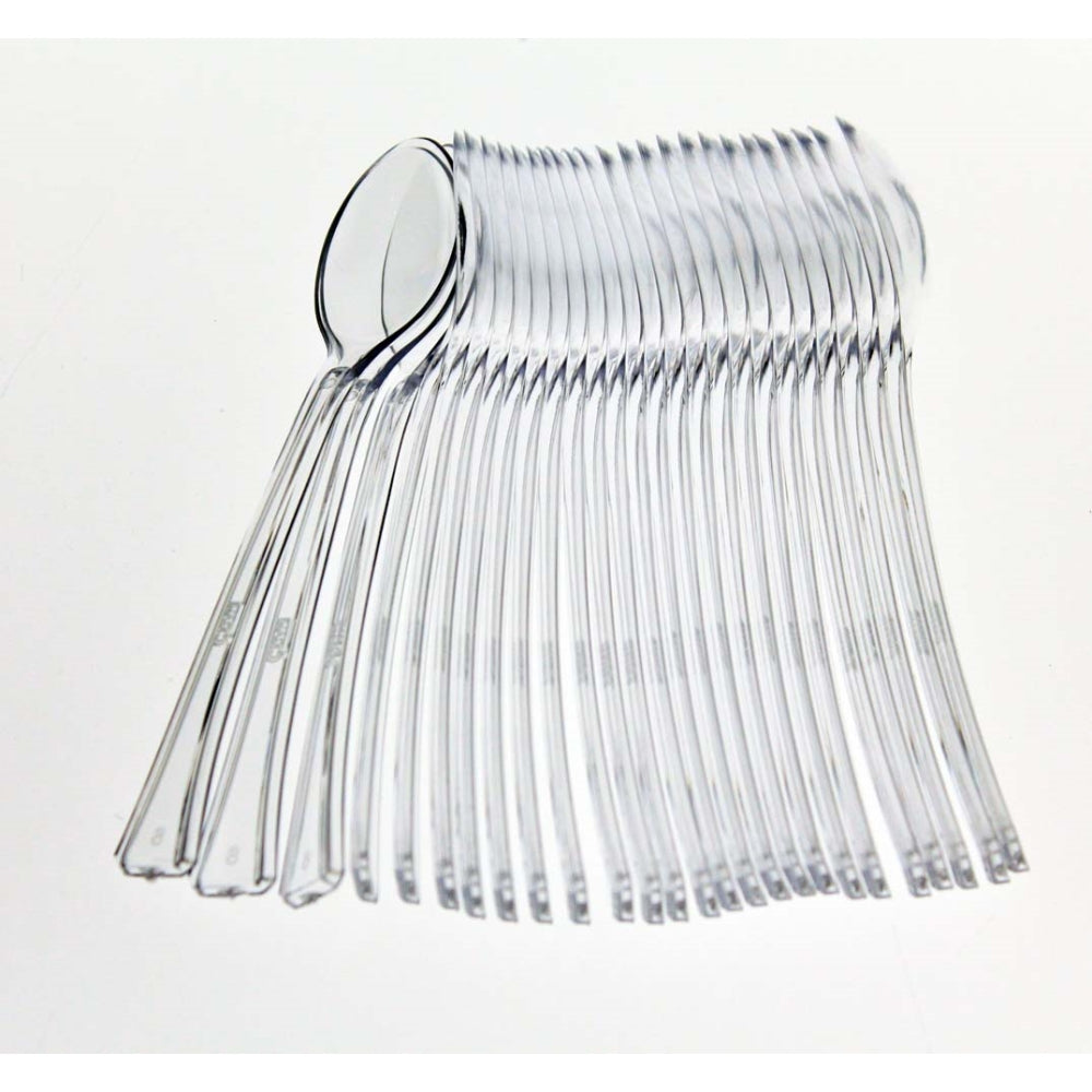 Clear Plastic Tasting Spoons - 48 Ct.