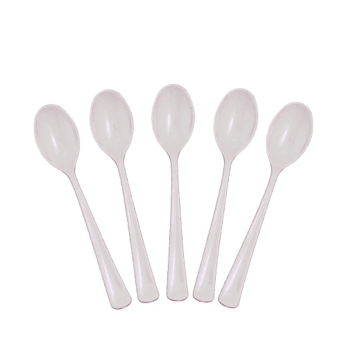 Heavy Duty Clear Plastic Spoons - 50 Ct.
