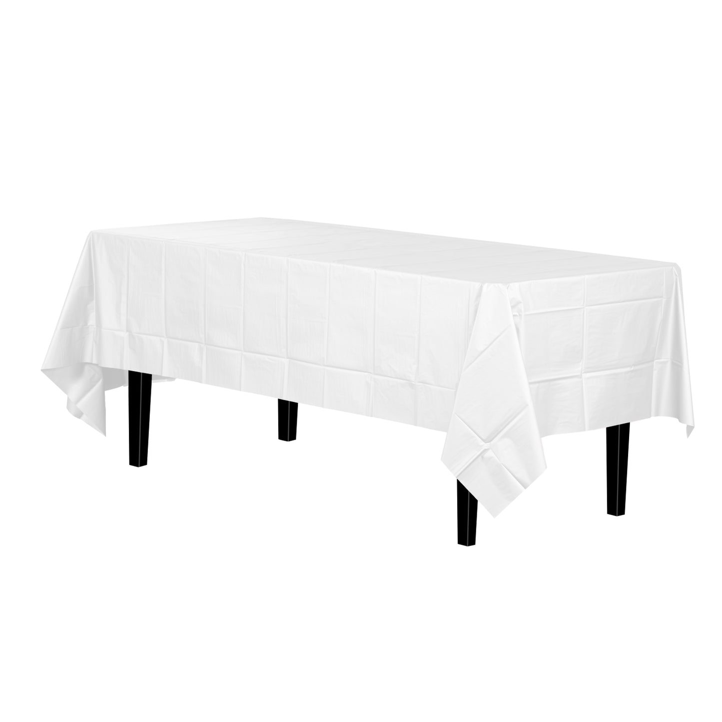 White Plastic Table Cover