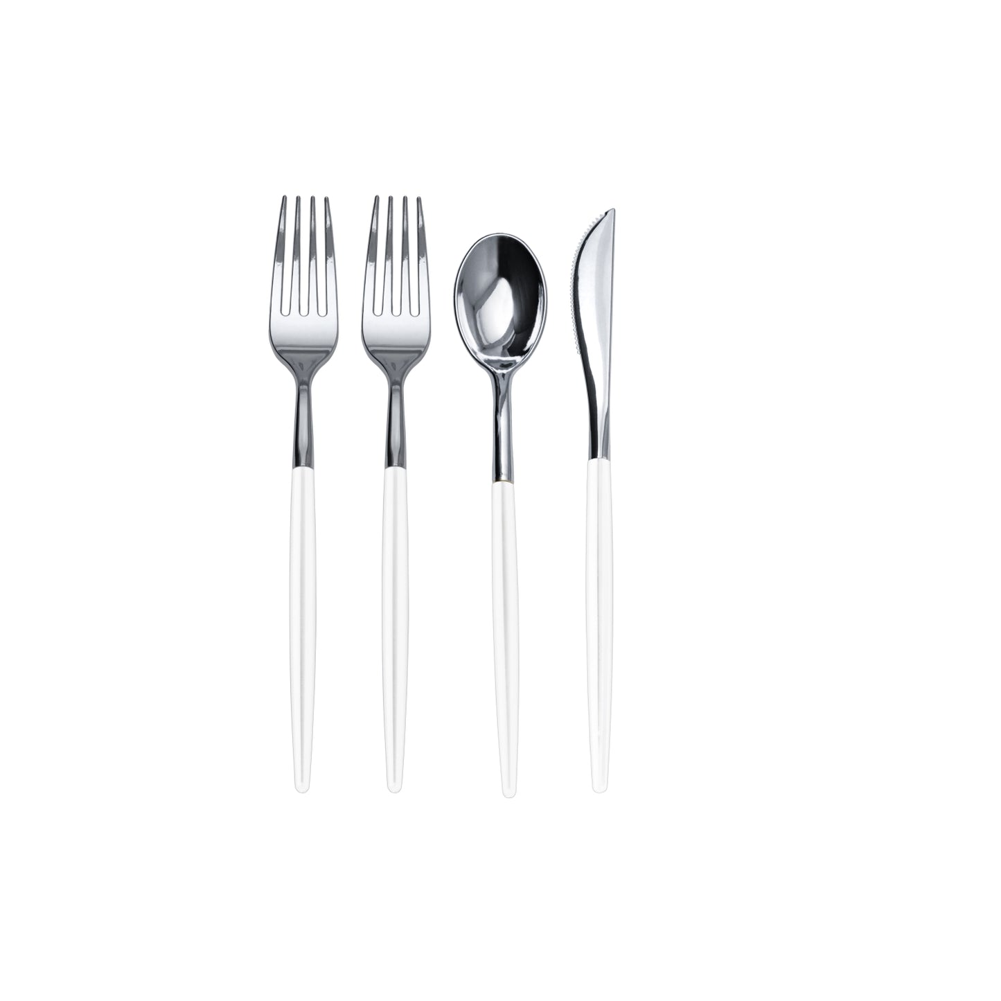 Trendables Spoons White/Silver - 20 Ct.