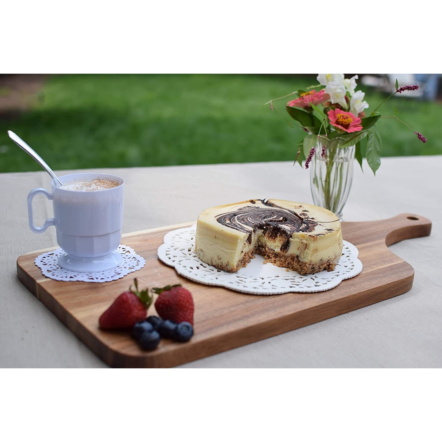 White Glazed Coffee Cup w/ Handle (8)