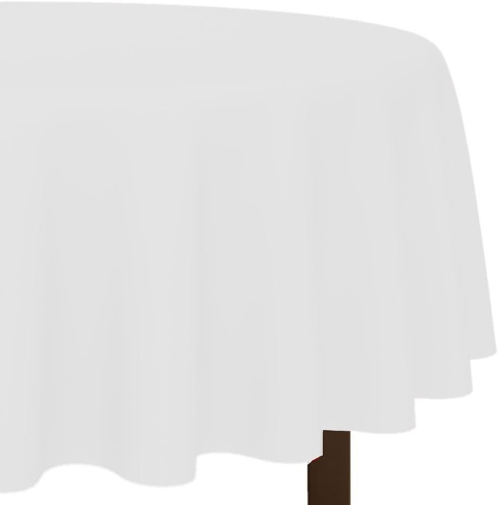 84 in. round clear plastic tablecover