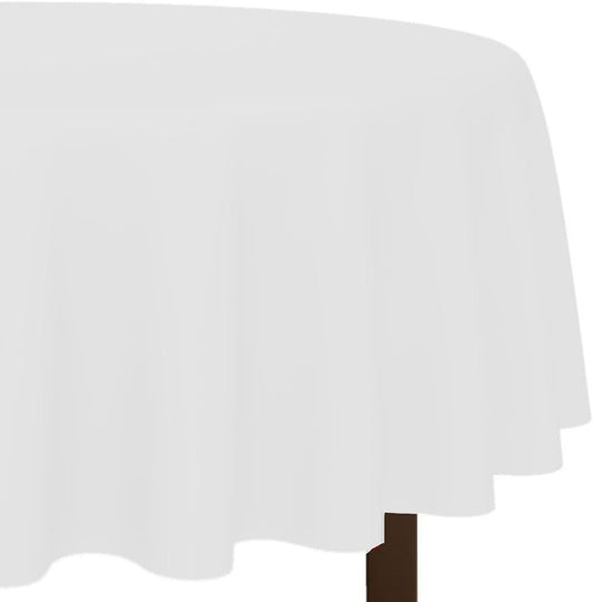 84 in. round clear plastic tablecover