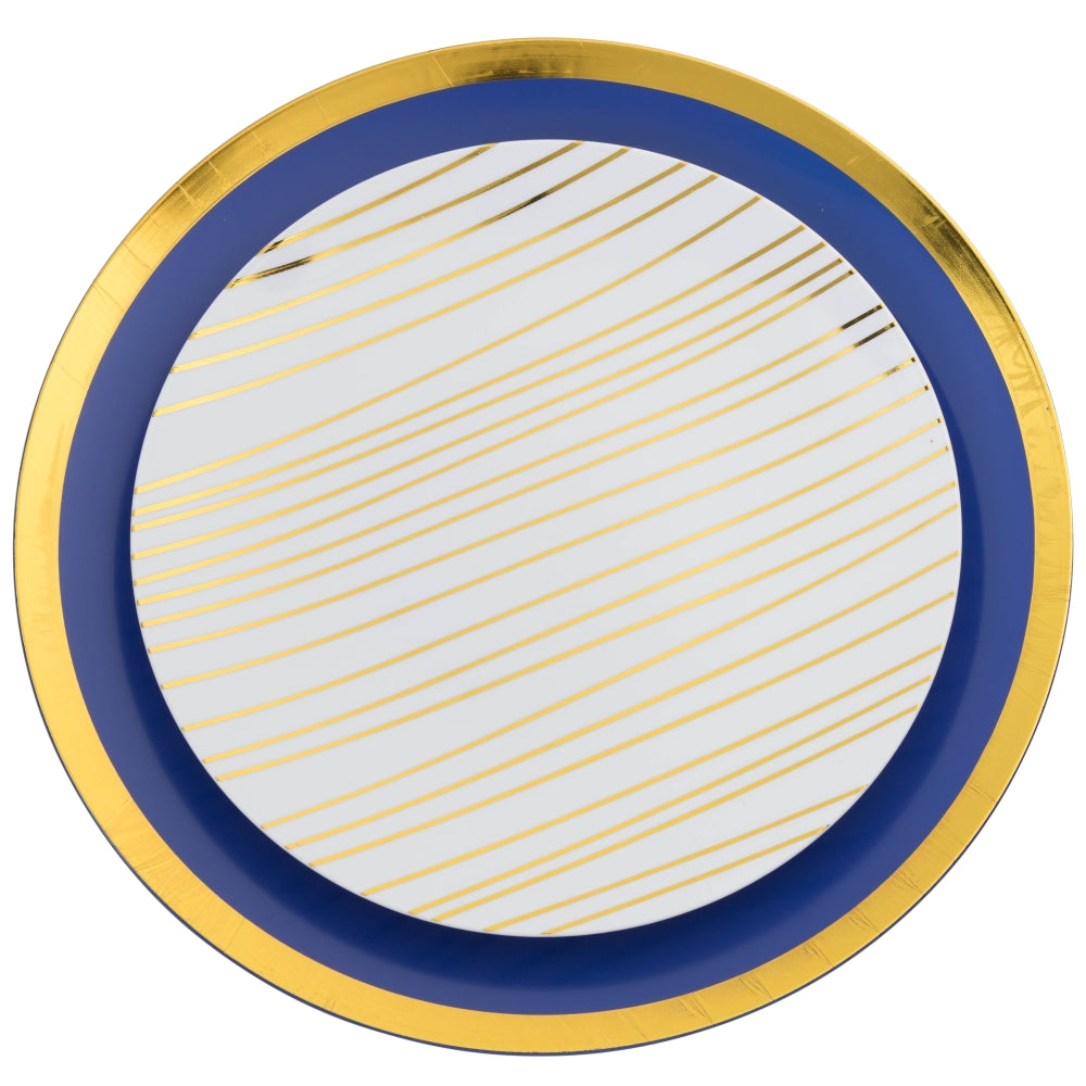 Case of 12 - 8" Glam Design Plastic Plates (10)