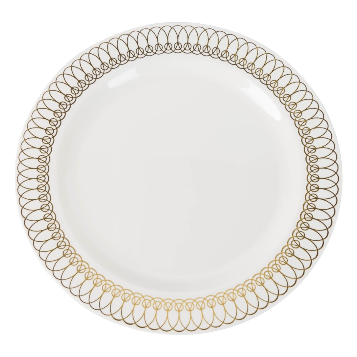 Case of 12 - 7.5" Gold Ovals Premium Plates - 10 ct.