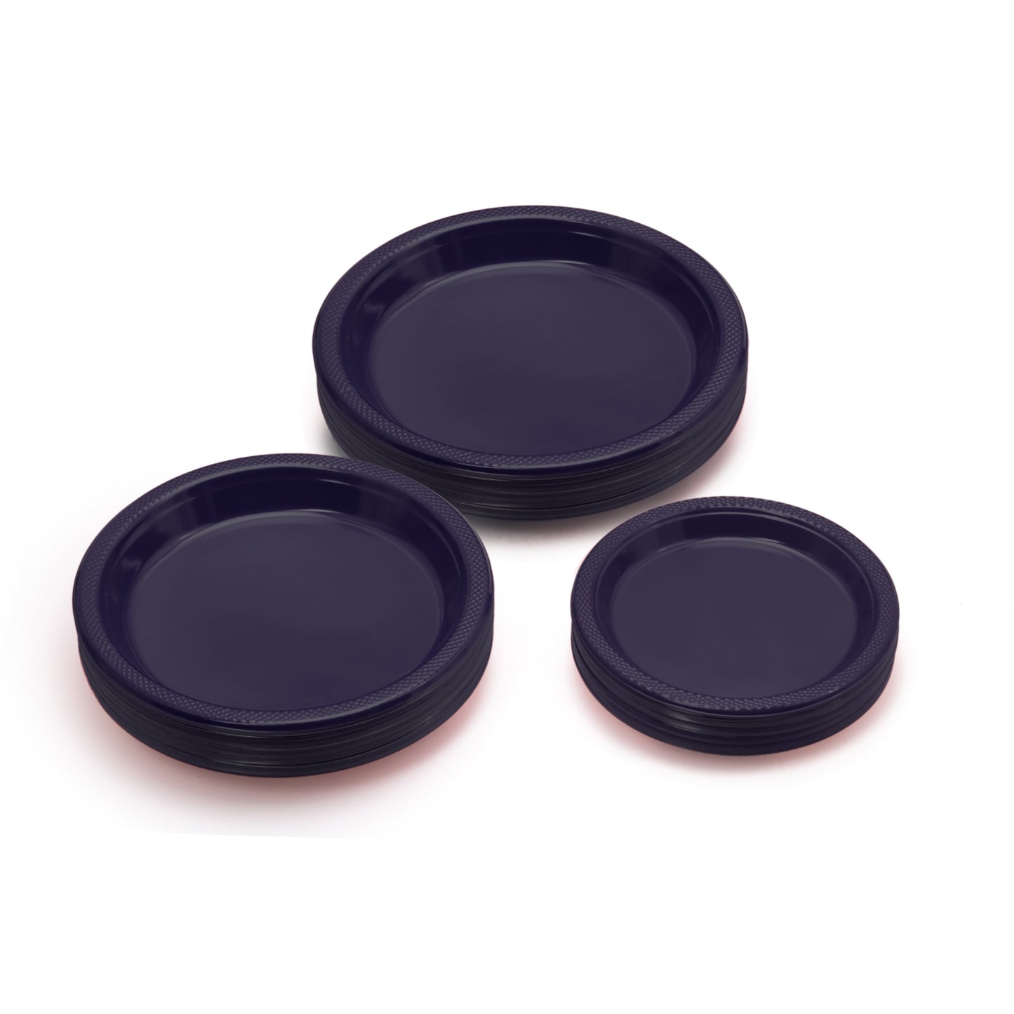 9 In. Navy Plastic Plates - 50 Ct.