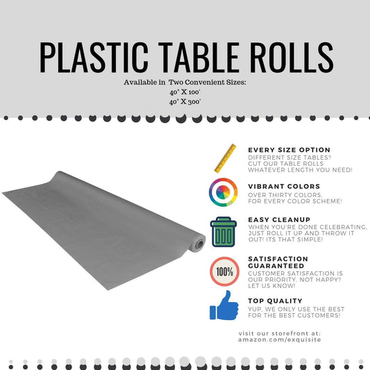 Case of 4 - 40" X 300' Banquet Roll - White