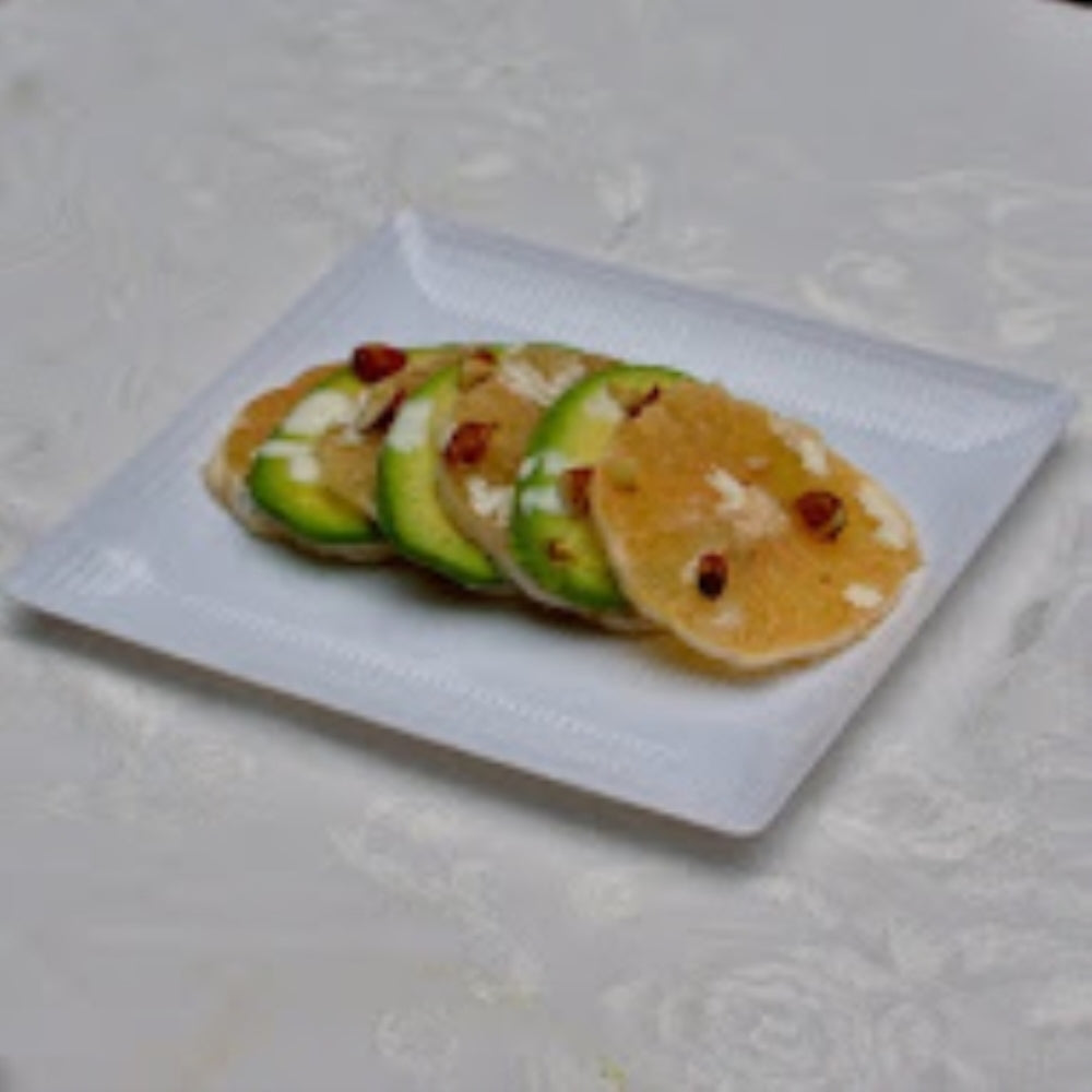 9 In. White Zen Design Plates - 10 Ct.