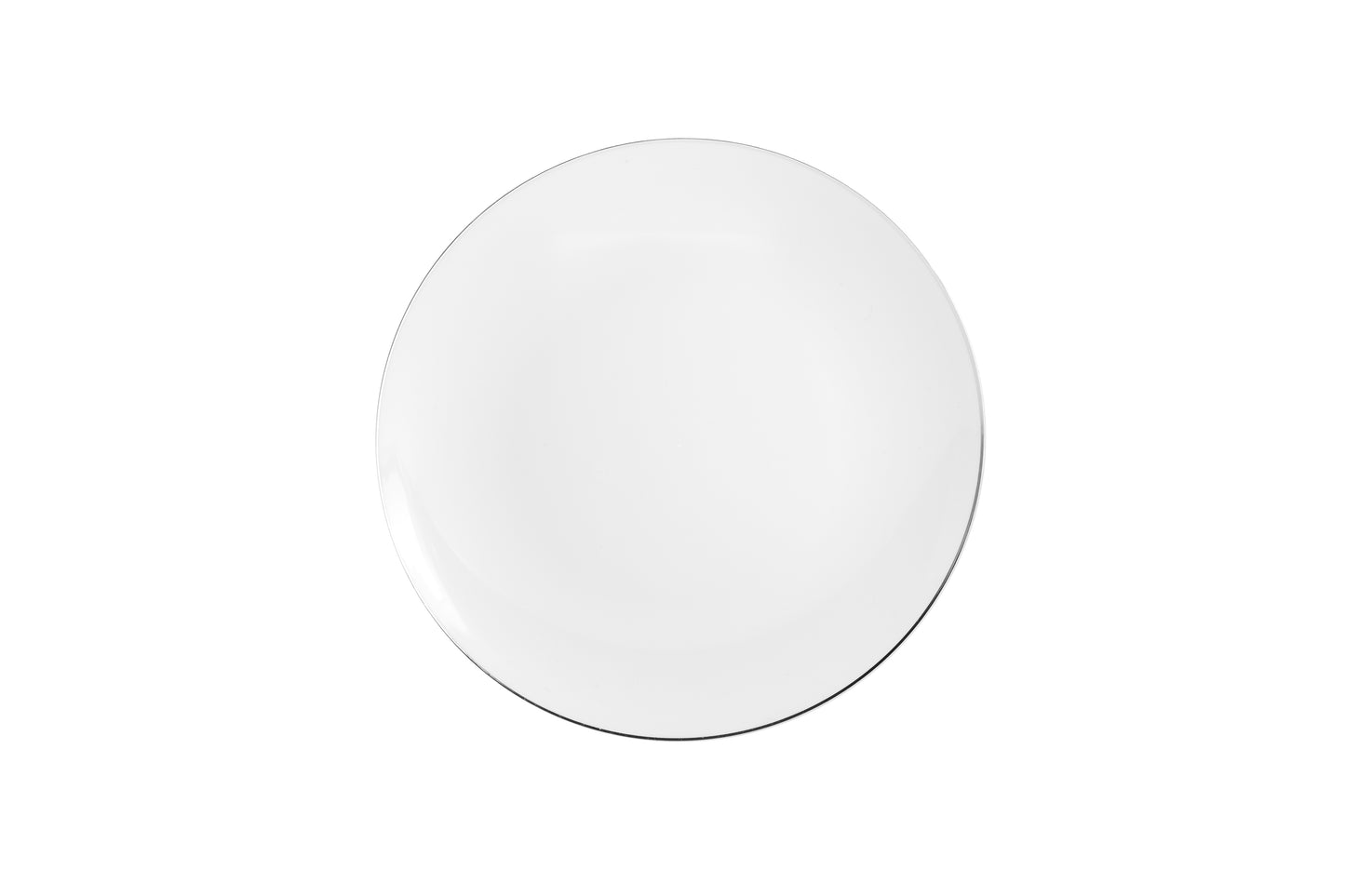 Case of 12 - 8" Classic Silver Design Plates (10)