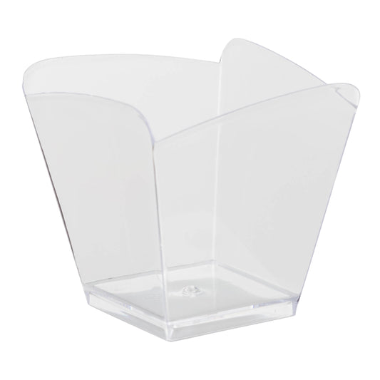 Case of 24 - Clear Curved Squares - 24 ct.