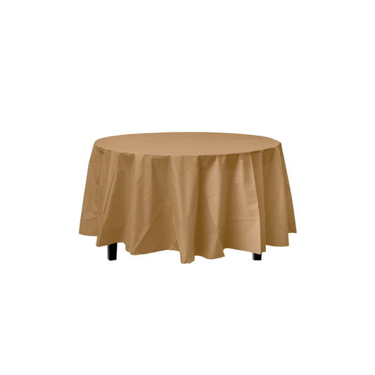 Premium Round Gold Table Cover