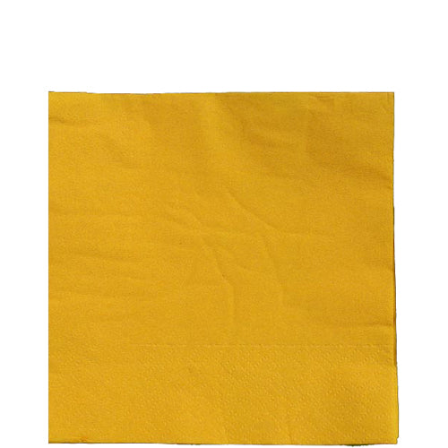 Yellow Beverage Napkins - 50 Ct.