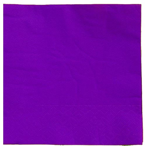 Purple Beverage Napkins - 50 Ct.