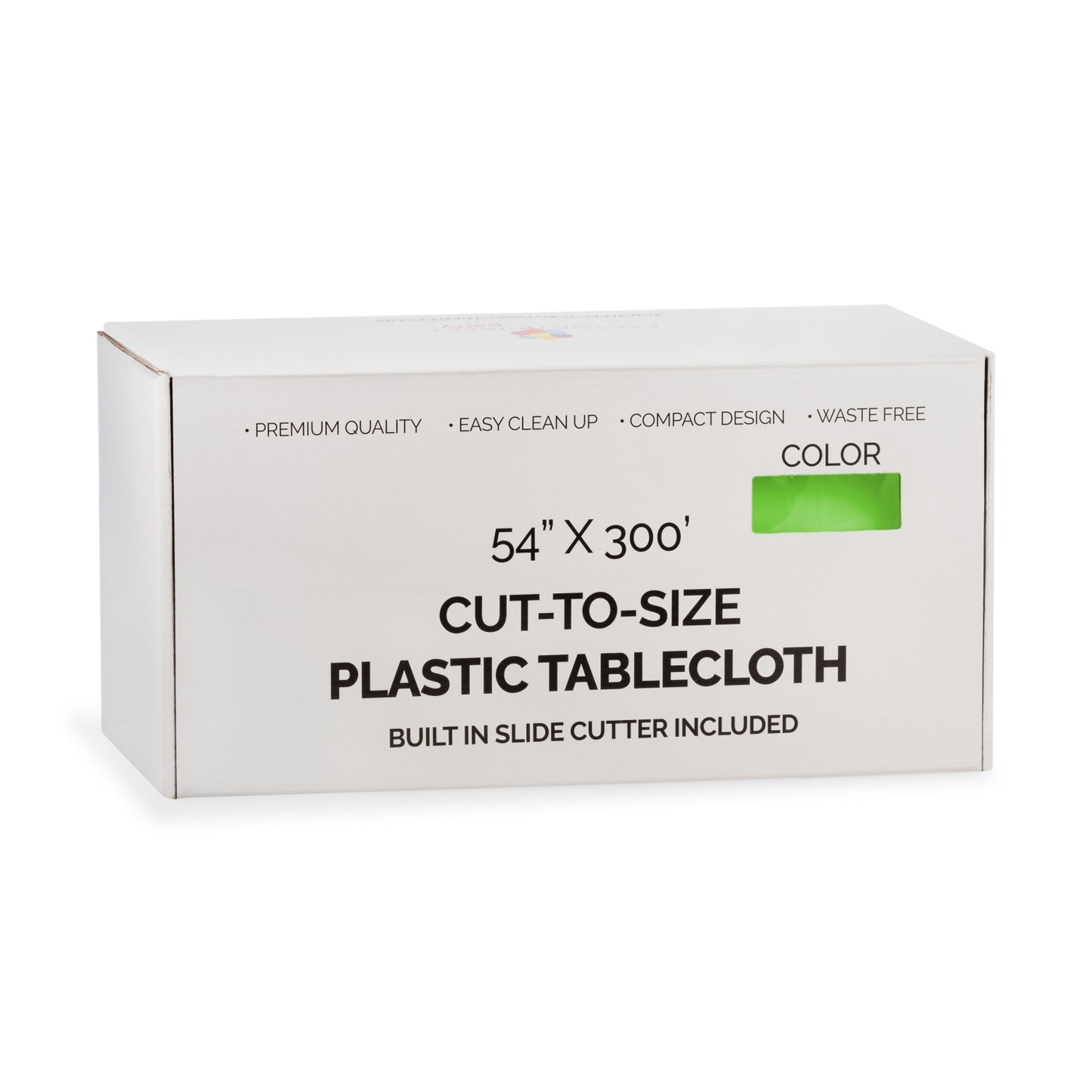 54" X 300' Select A Size Table Cover - Lime Green