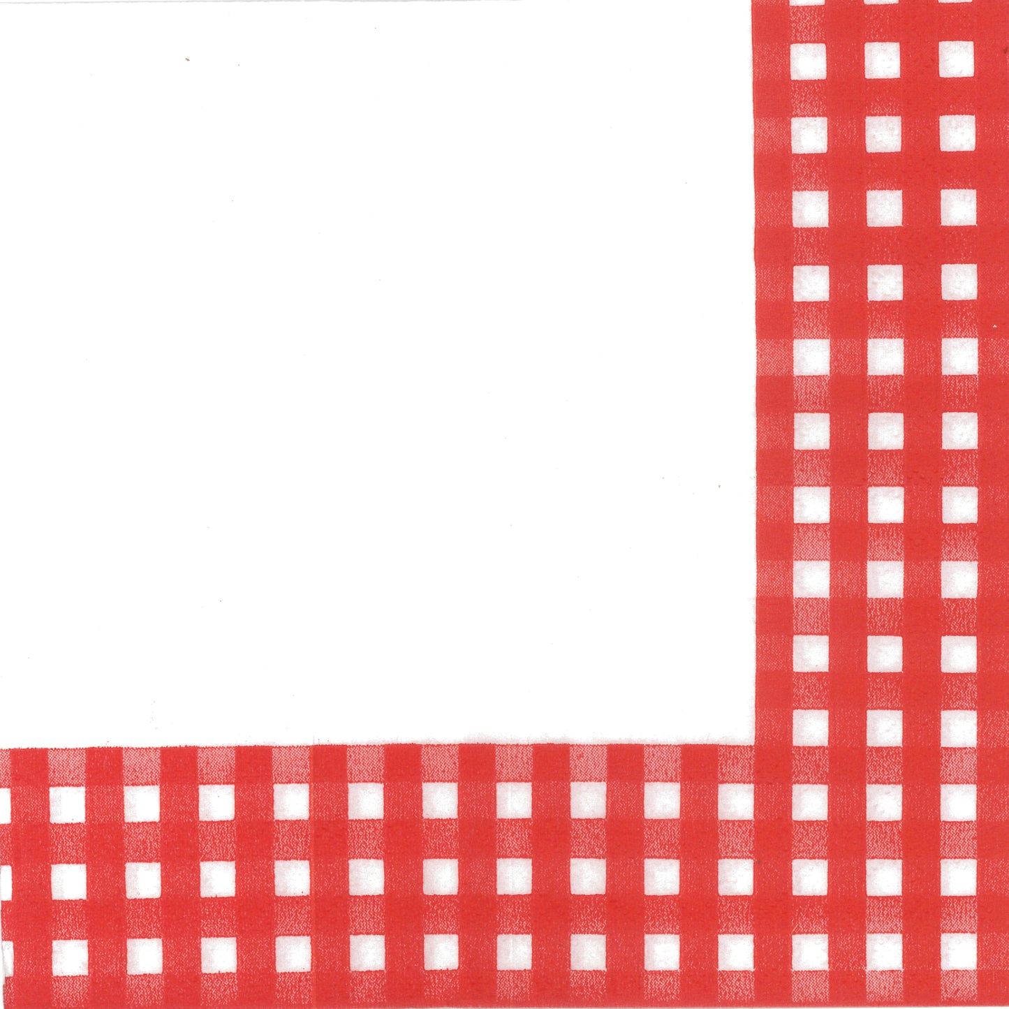 Red Gingham Printed Paper Napkins - 20 Ct. (1440)
