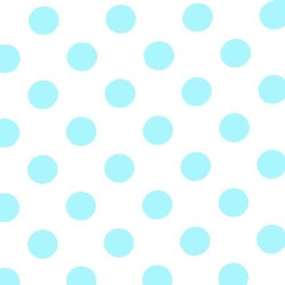 Case of 48 - 54" x 108" Printed Plastic Table cover - Light Blue Polka Dot
