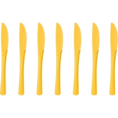 Heavy Duty Yellow Plastic Knives - 50 Ct.