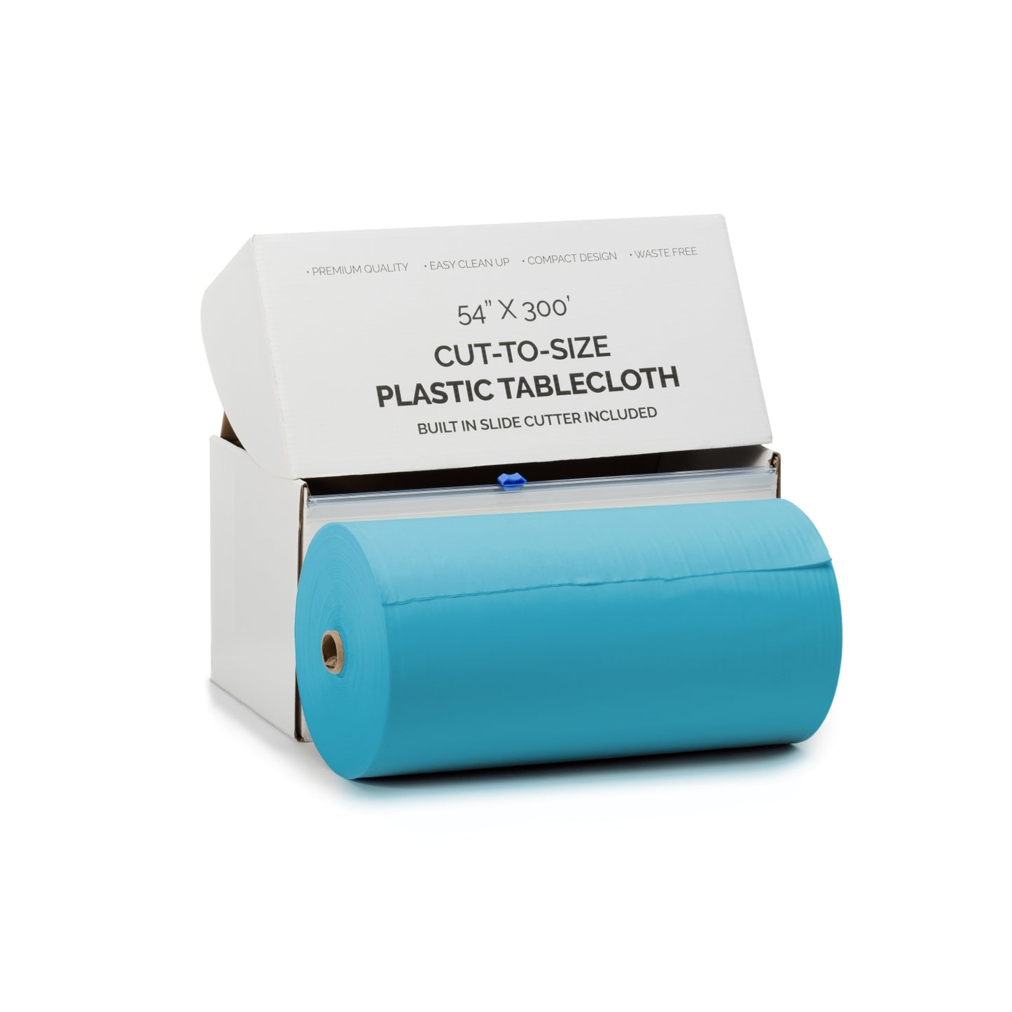 54" X 300' Select A Size Table Cover - Turquoise