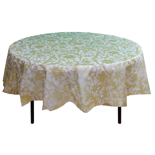 Round Gold Lace Table Cover