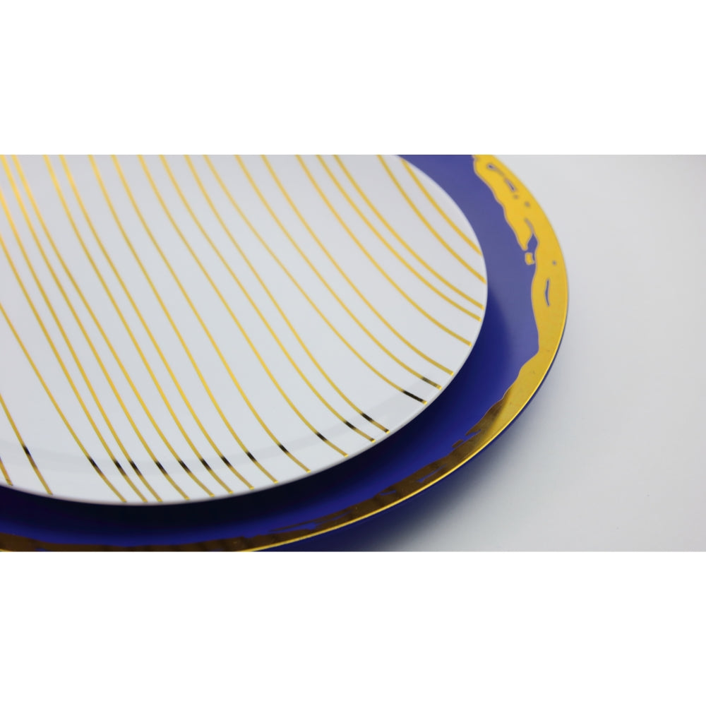 Case of 12 - 8" Glam Design Plastic Plates (10)