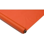 Exquisite Premium Quality Plastic Table Cover Banquet Roll, 40 in X 100 ft - Orange