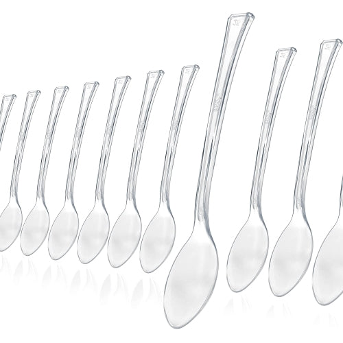 Clear Plastic Tasting Spoons - 48 Ct.