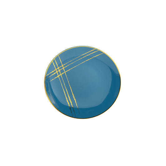 Case of 12 - 8" Floral Brush Design Plastic Plates (10)