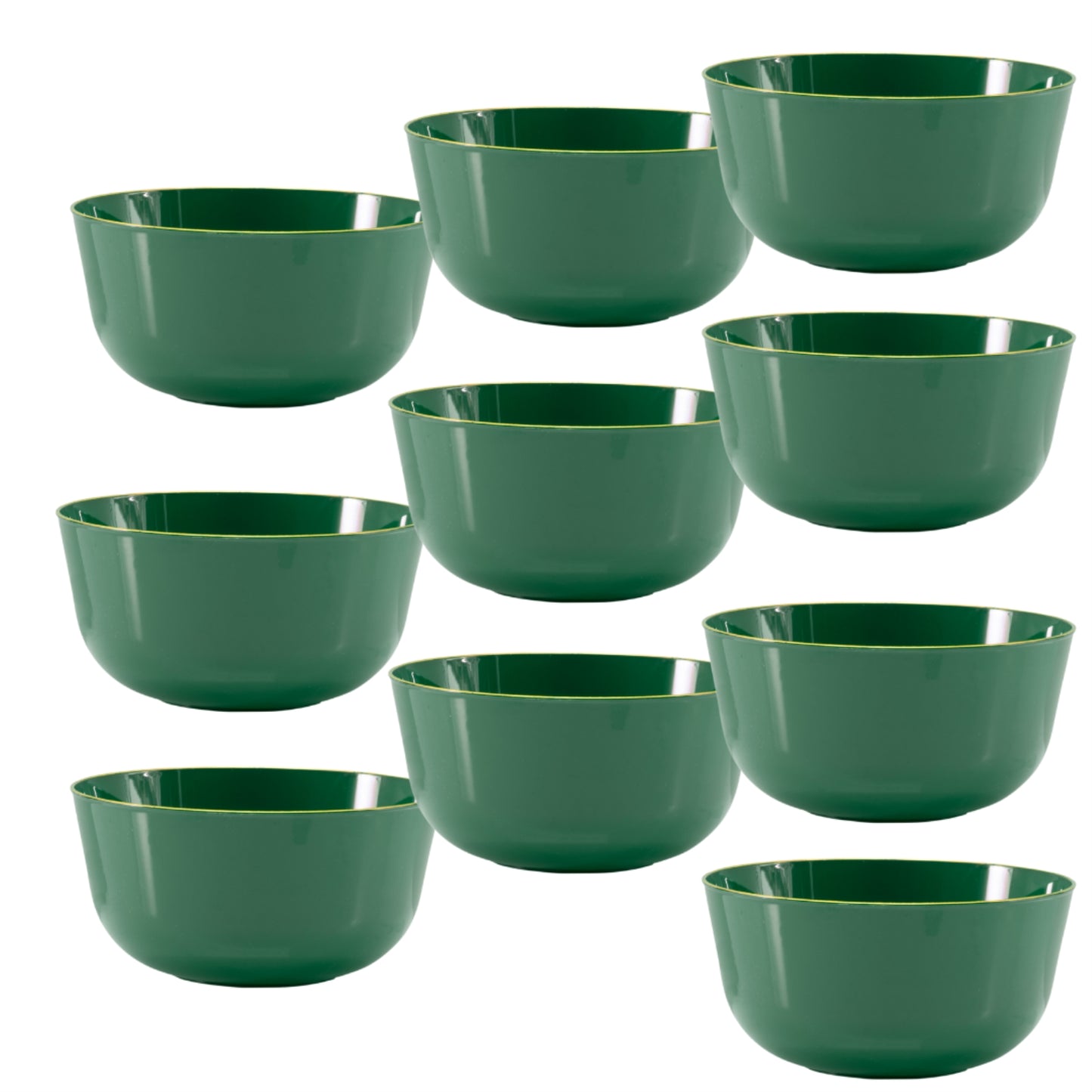 Trend Glass Look Gold Plastic Bowls - 10 Ct.