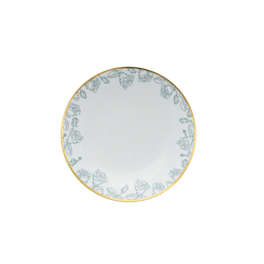 8" Roses Design Plastic Plates (10)