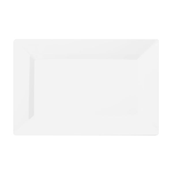 Case of 12 - 9.5" Clear Rectangular Plate - 10 ct.