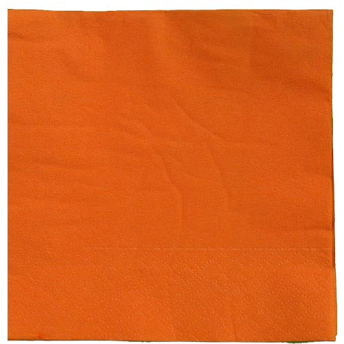 Orange Beverage Napkins - 50 Ct.