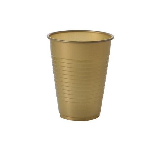 Case of 36 - 12 oz. Plastic Cups 16 ct. - Gold