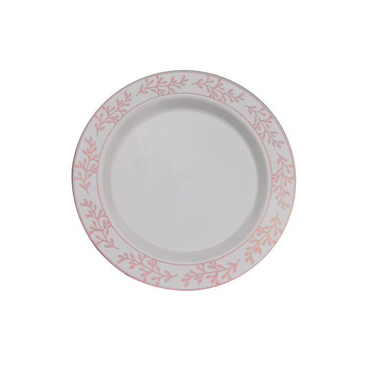 7.5 In. Rose Gold Leaf Premium Plates - 10 ct.