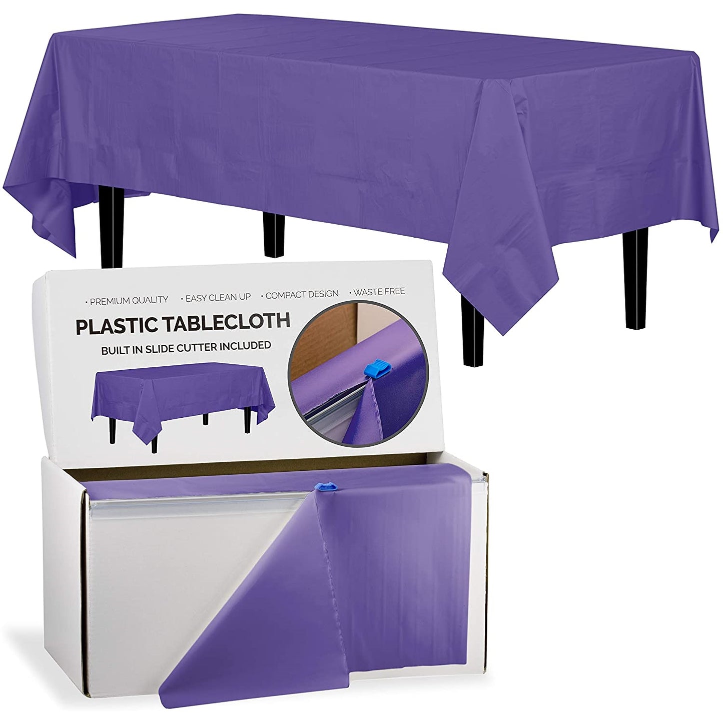 54" X 100' Select A Size Table Cover - Purple