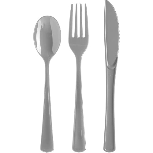 Heavy Duty Silver Plastic Knives - 50 Ct.