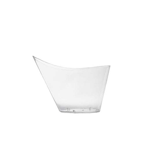 Case of 24 - Clear Sauce Boat Miniature - 12 ct.