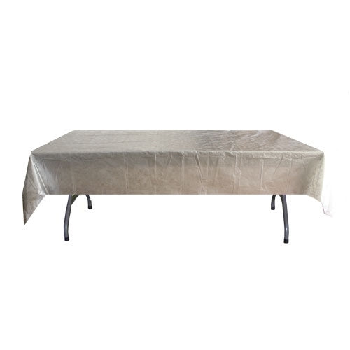 Silver Floral Table Cover