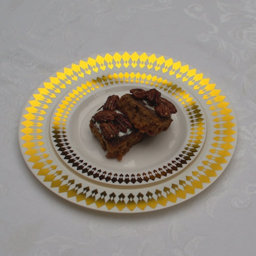 Case of 12 - 7.5" Gold Brilliance Premium Plates - 10 ct.