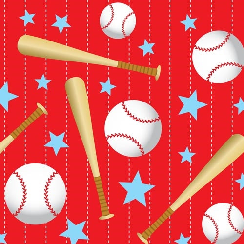 Case of 48 - 54" x 90" Printed Plastic Table cover - Baseball