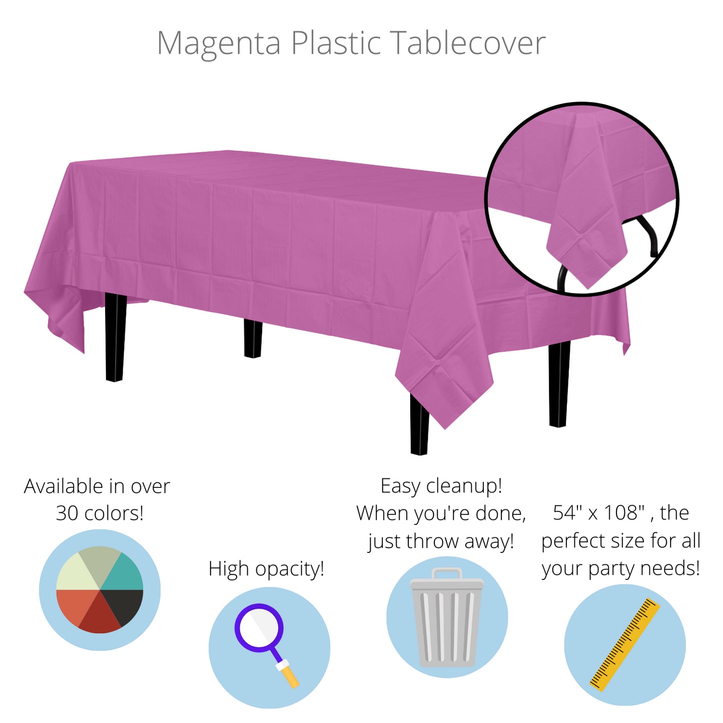 Magenta Table Cover
