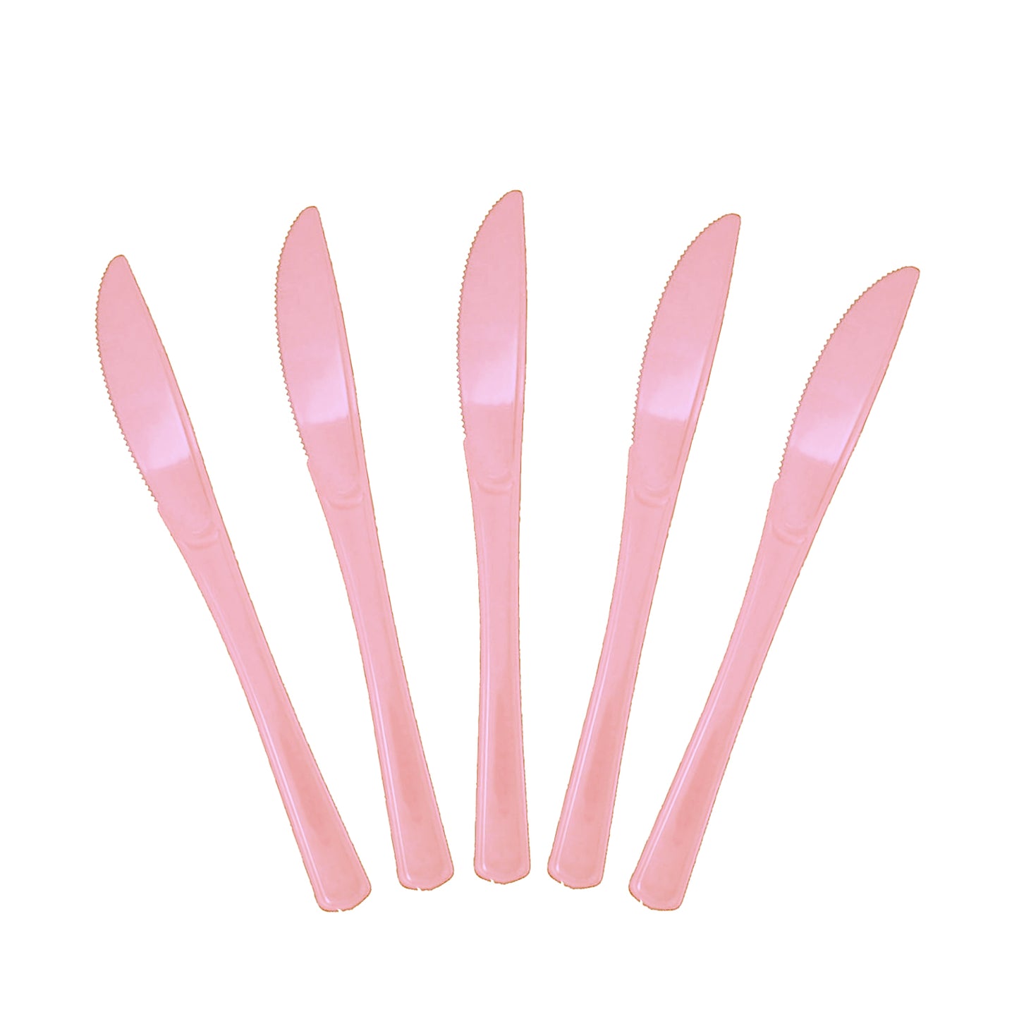 Heavy Duty Pink Plastic Knives - 50 Ct.