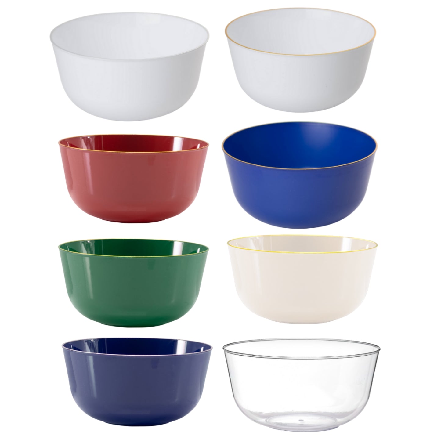 Trend Glass Look Gold Plastic Bowls - 10 Ct.